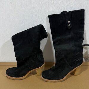 UGG Women's Black Heeled Boots